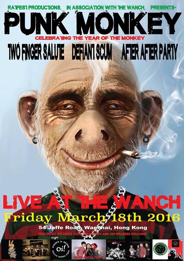 Punk Monkey Gig at The Wanch - 18th March 2016